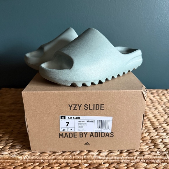 adidas Slide Sandals in Pale Green main image 7